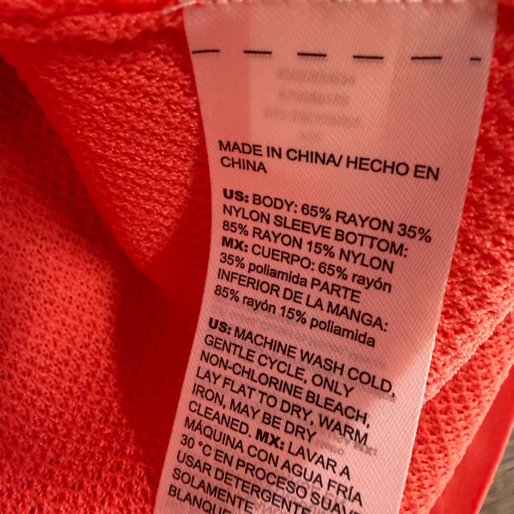 Chico's Vibrant Orange Blouse with Ruffle Sleeves - Picture 7 of 8